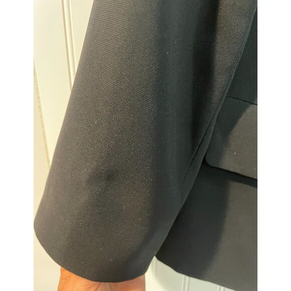 Jones Studio Womens Black Blazer Jacket 22W Button-Front Polyester Fully Lined - Picture 6 of 14